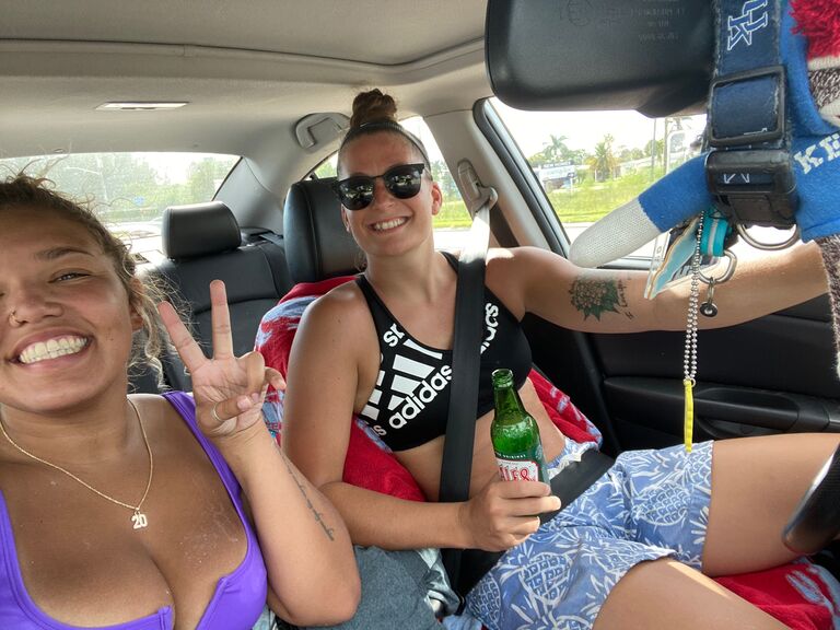 We had just started dating and new to Florida so we were spending most of our days having cute beach dates!