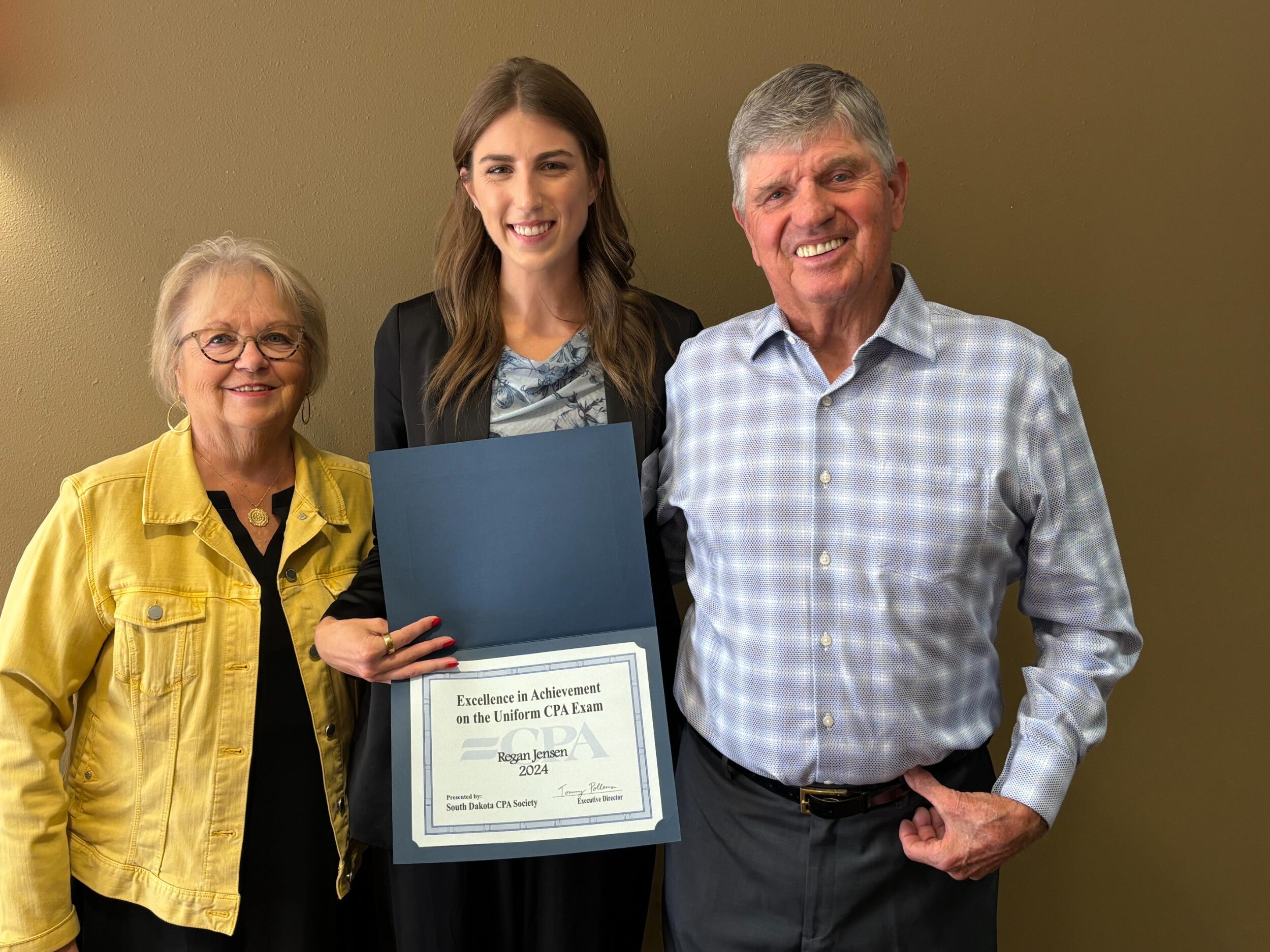Regan received her CPA license from the South Dakota Board of Accountancy. Drew supported Regan throughout her studies, in particular by making sure she was fed & comforting her through a few tears. 
