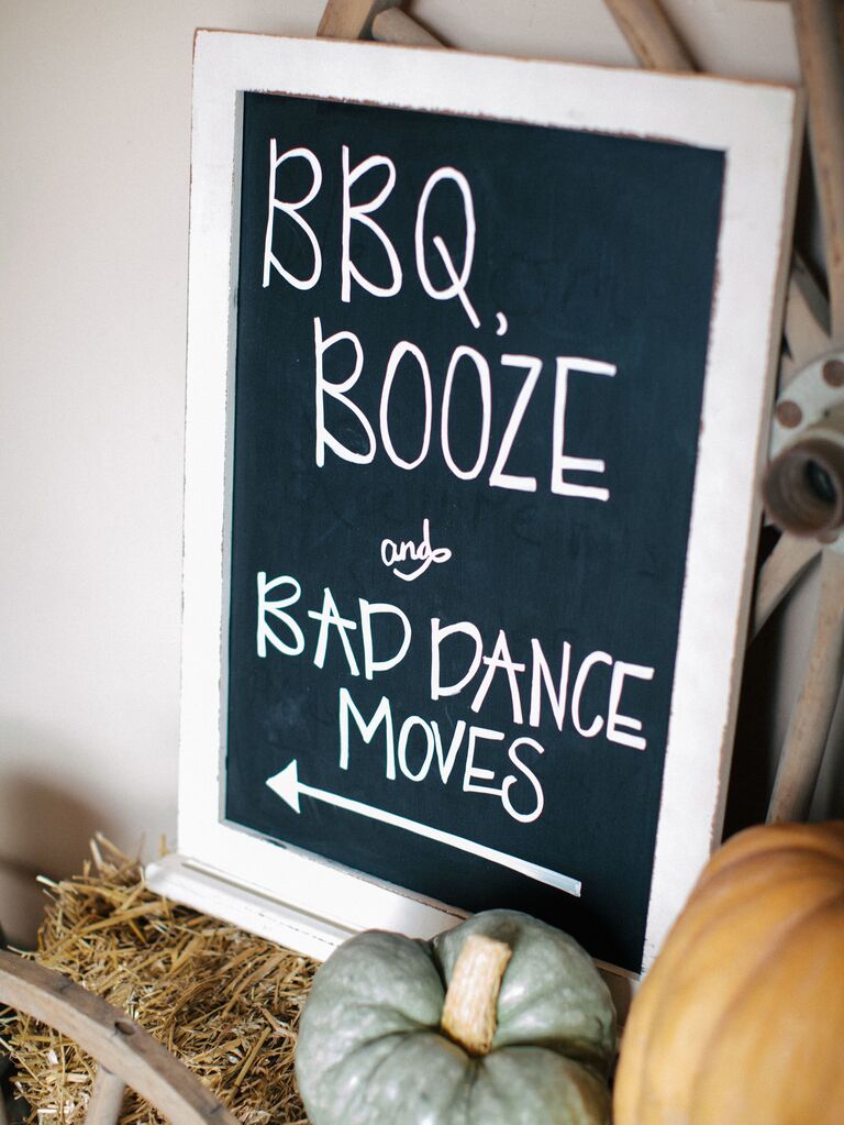 16 Playful and Funny Wedding Signs Your Guests Will Love