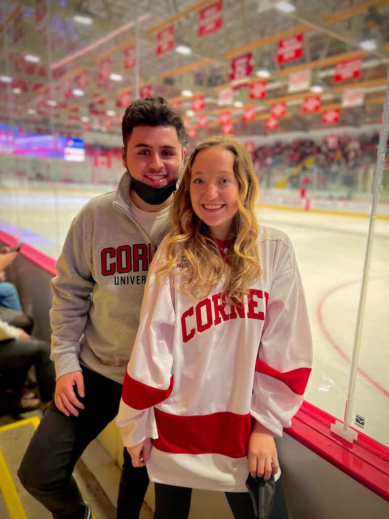 📍Cornell University |
Cheering for Big Red at hockey games
