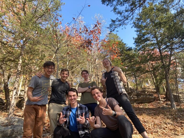 THE FRIENDSHIP: By the grace of God, Karis and Chris ended up in the same friend group. The honors center study sessions, caf dinners, and inside jokes became part of the regular routine. This photo is from the first of many camping trips of their college career. 