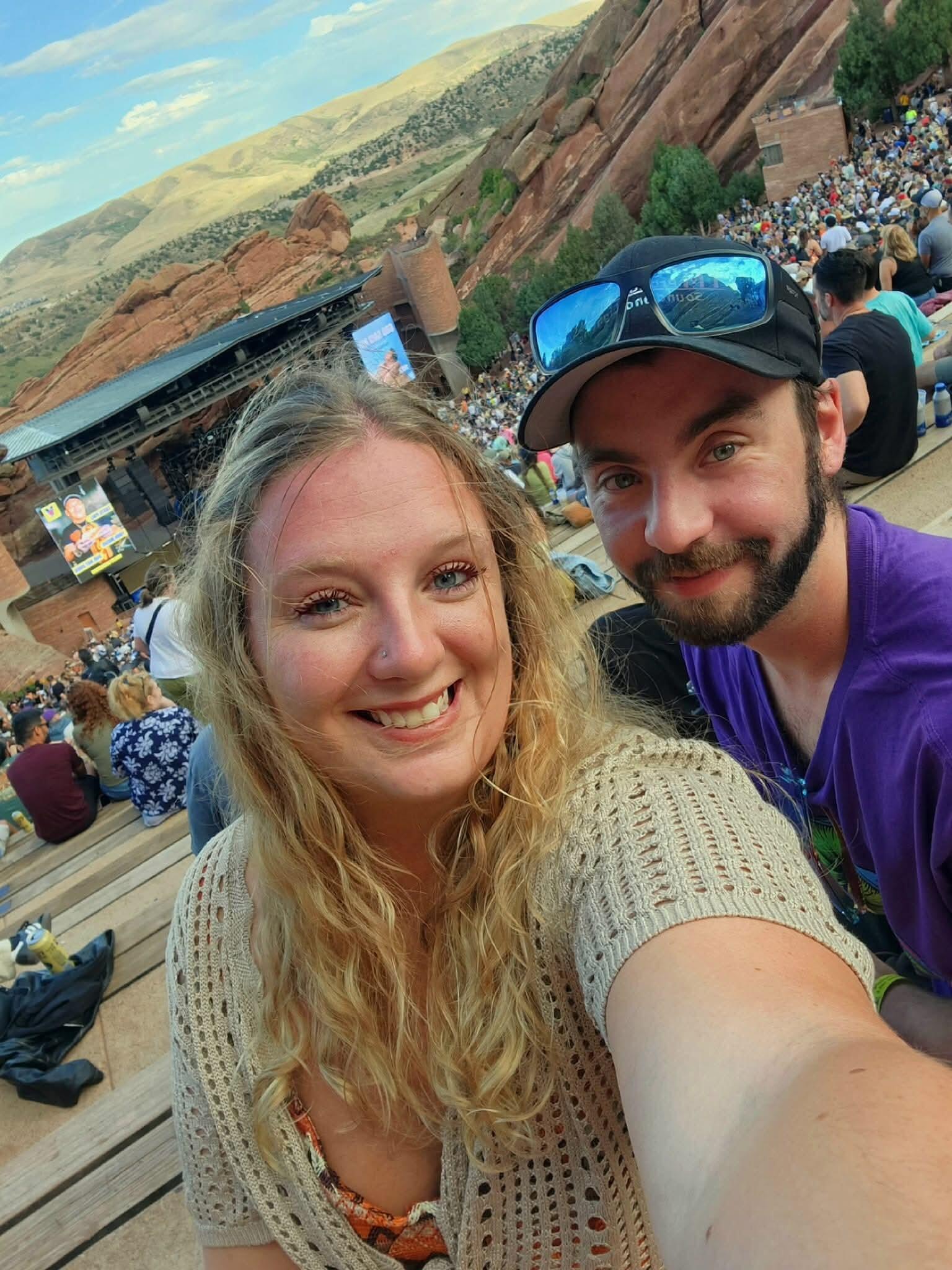 1st concert together. Red rocks Colorado to see Rebelution.
