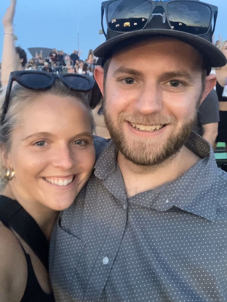 On Saturday August 26th Christina and Philip had a 'super-date' starting off the day at Harper's Ferry, WV with Banjo and Dexter and then meeting Eileen (Philip's sister) and John for a Nickelback concert (throwback!). It was that night Philip asked Christina to be his girlfriend and she said yes!! 