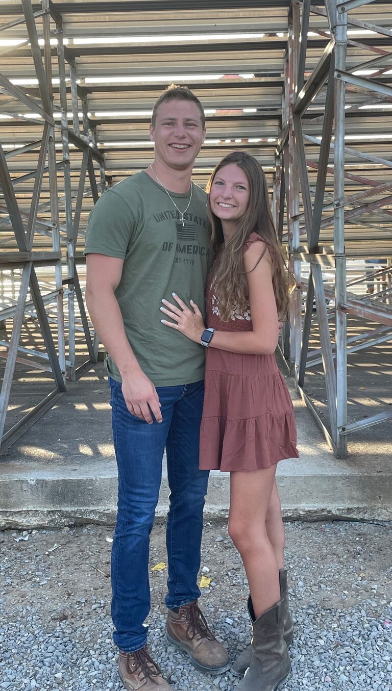 As summer progressed, we continued to connect through phone calls and texting. Paul drove to Missouri in early August to visit Audrie and experience his first rodeo.