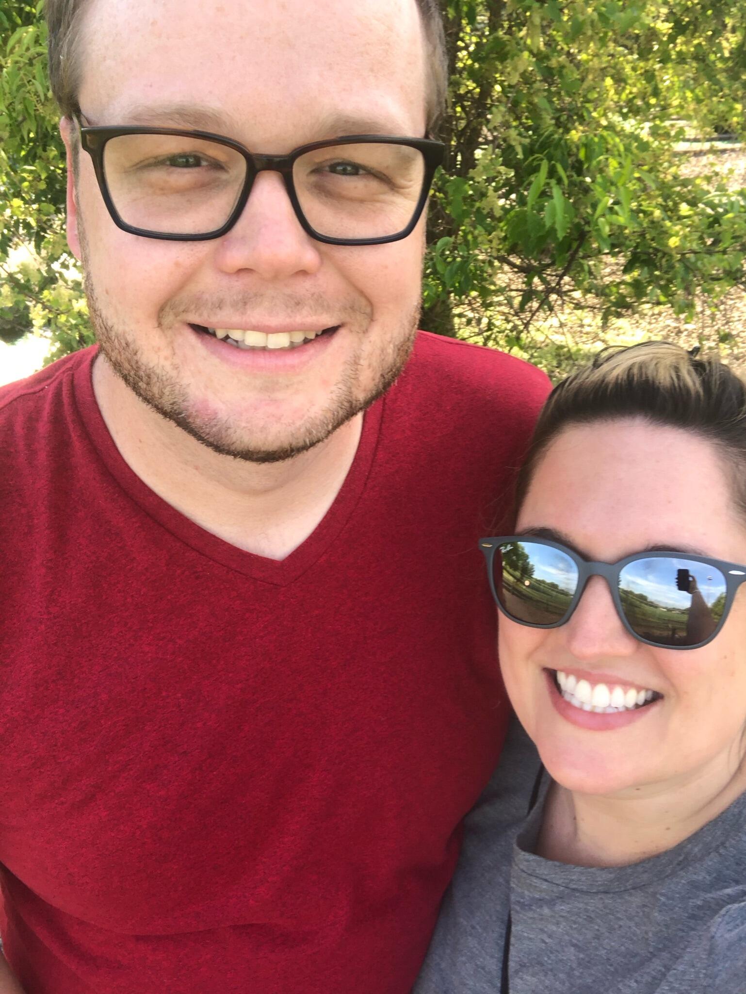 Playing mini golf after a long day of looking at apartments in Buffalo where Phil accepted a job at D'Youville University.  
