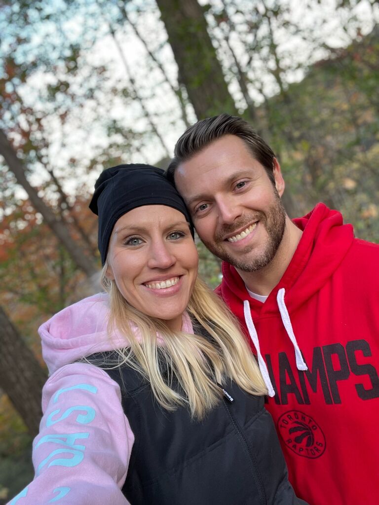 Hiking through Toronto.