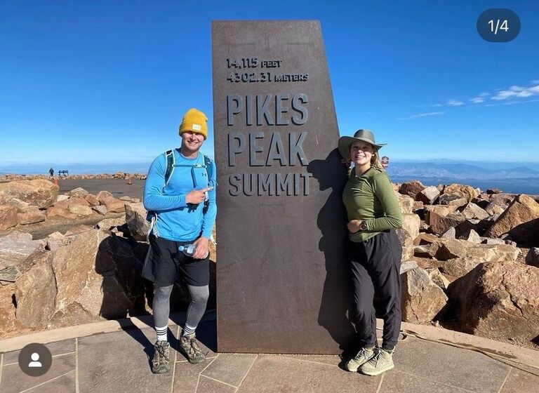 Matthew and Kelsey spent their 3 year anniversary climbing to the top of Pikes Peak. They enjoyed the morning by watching the sunrise and eating fresh high altitude donuts.   