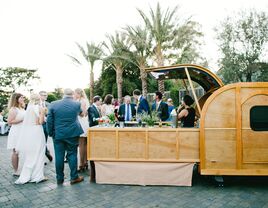 Wedding bar at reception