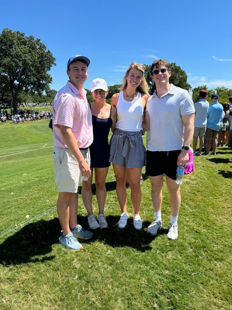 Found Hays and Anna at the golf tournament 