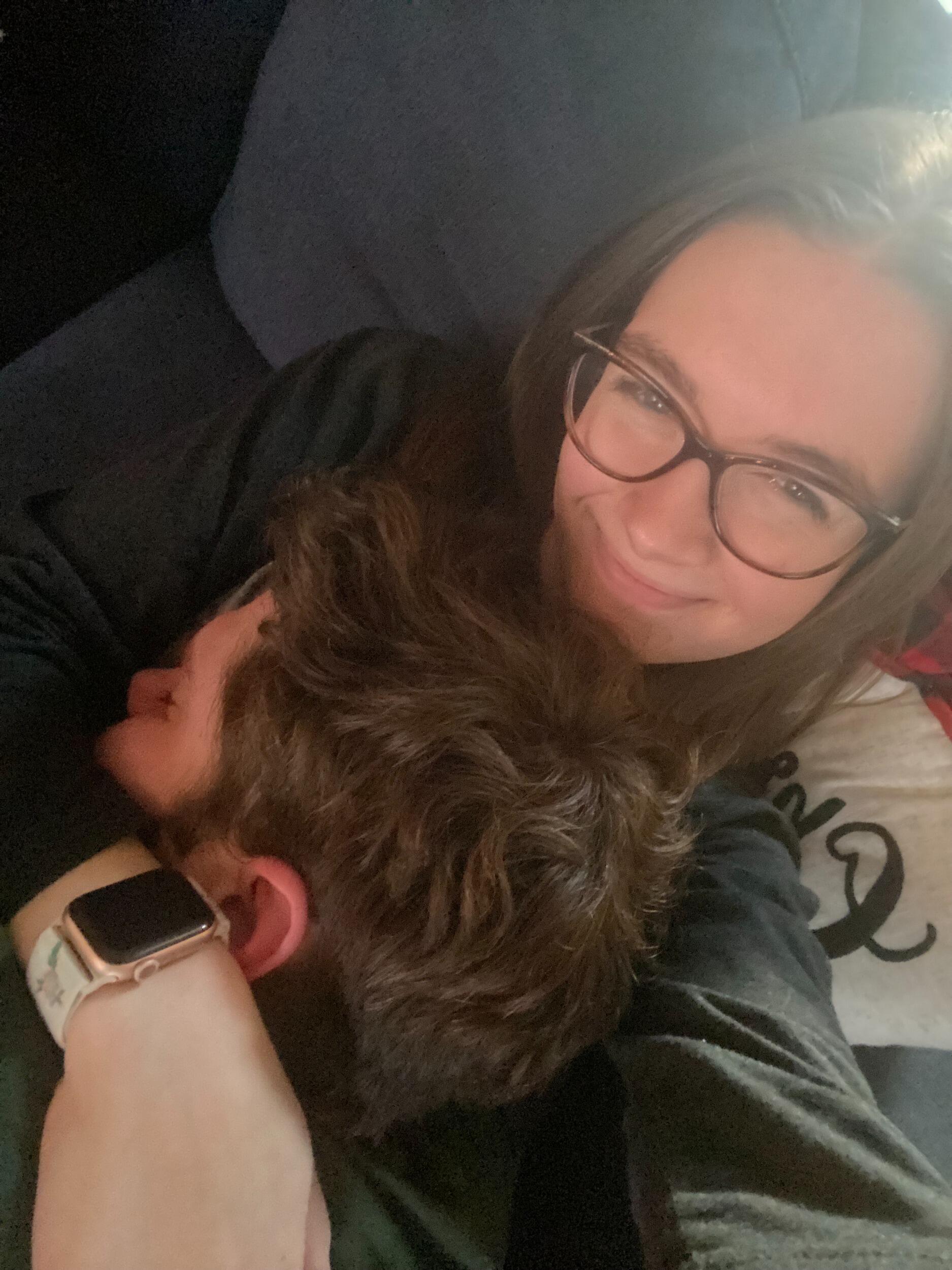 One of the many photos of Zach participating in his favorite activity - napping.