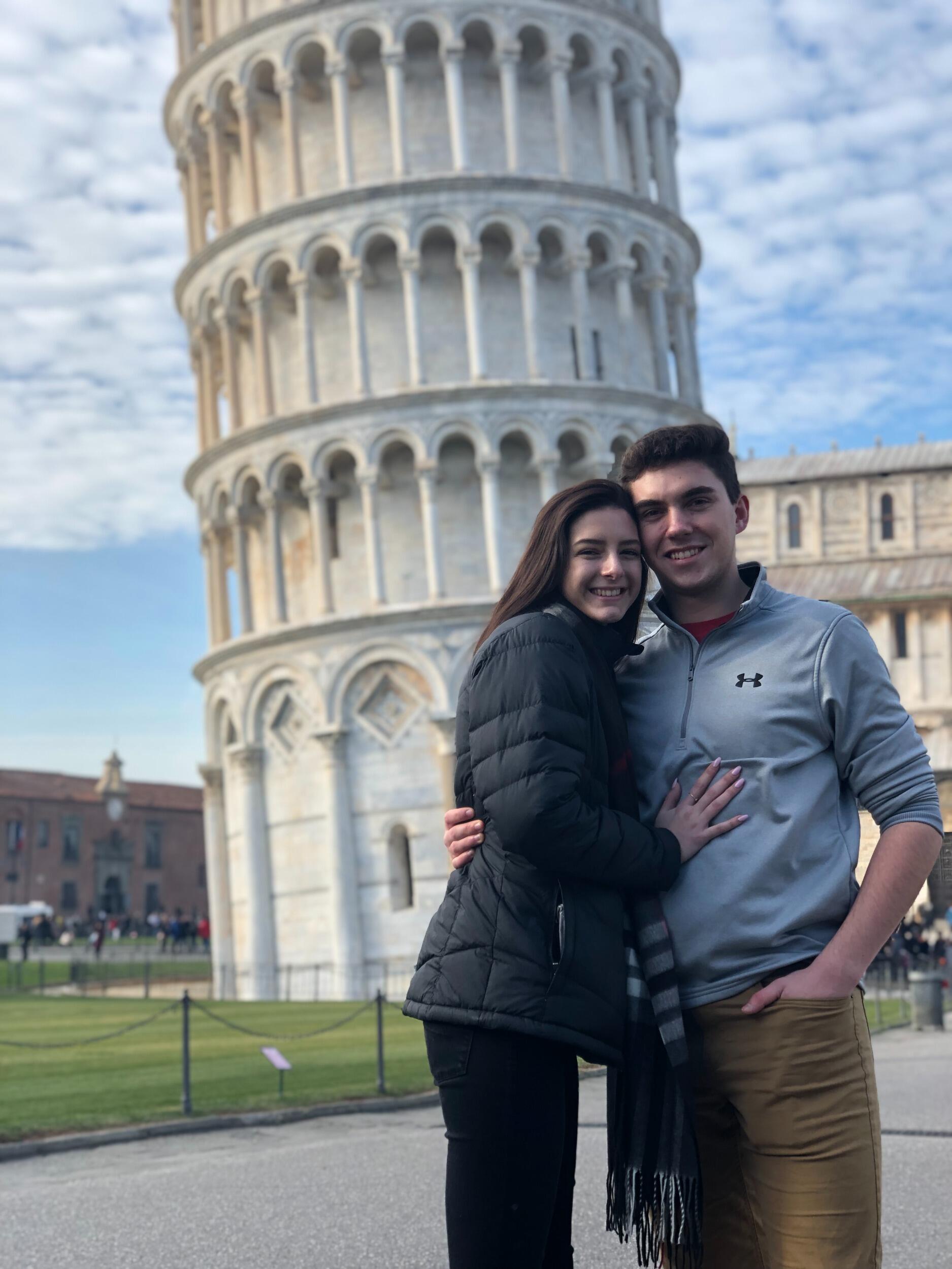As part of a school-related trip, we got to tour Italy together! 
One cool thing about this trip is that Shan got to celebrate her 18th birthday in Italy, which, due to long-distance dating in college, became the last birthday of hers that Austin got to spend with her until we were 23 and engaged.
