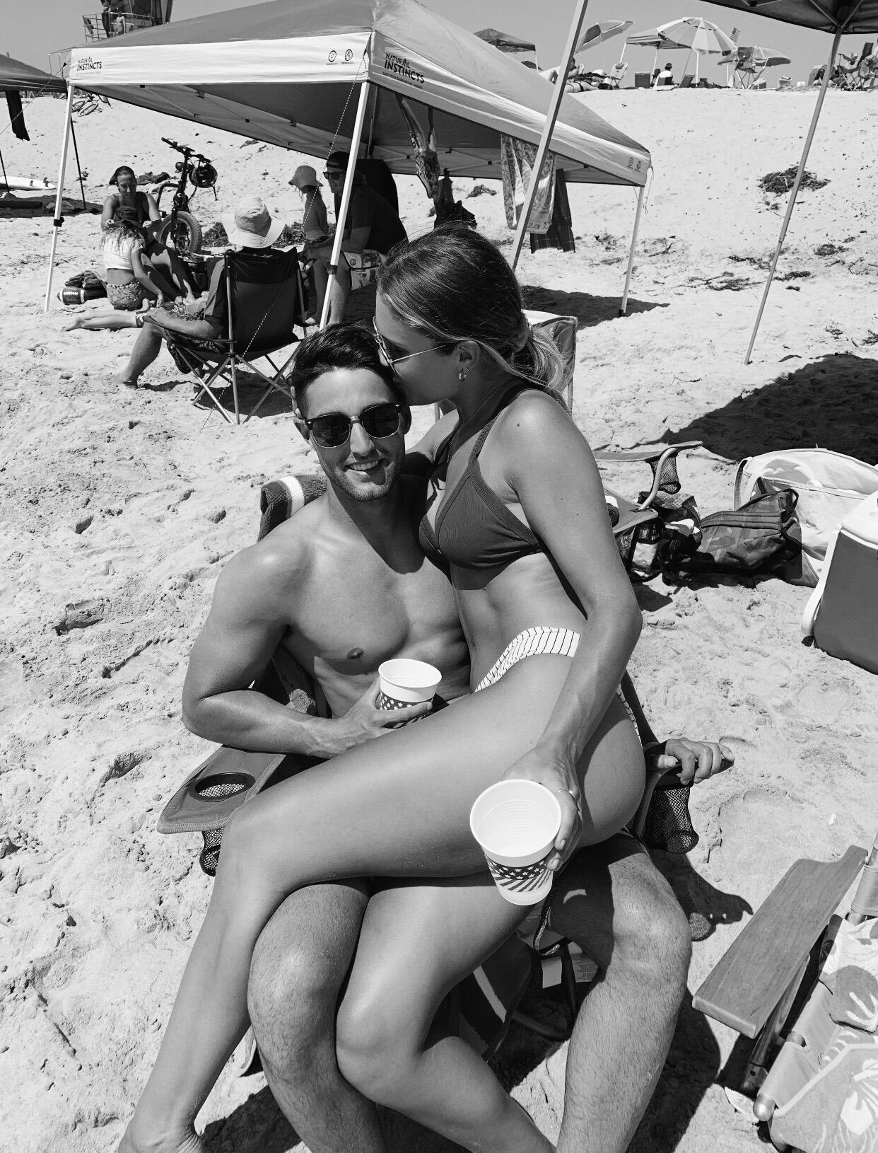 Dray's first time at Kendall's hometown beach for the 4th of July!