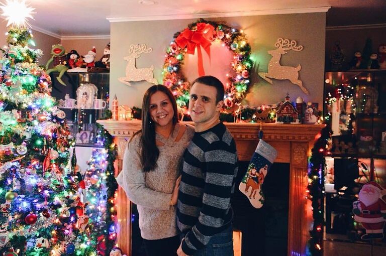 John and Samantha celebrated their first holiday season together. 