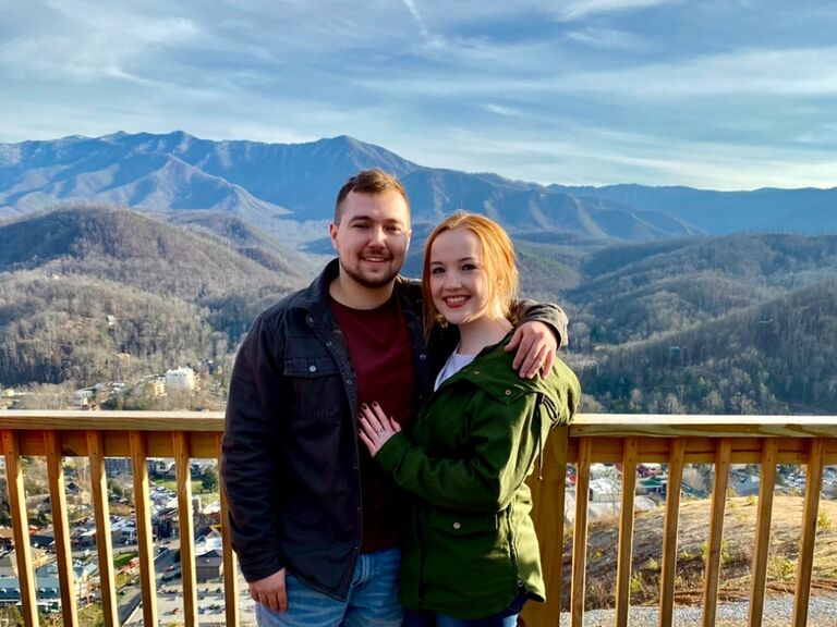 We drove to TN and stayed in a beautiful Air BnB on the side of a mountain with a future bridesmaid and groomsman!