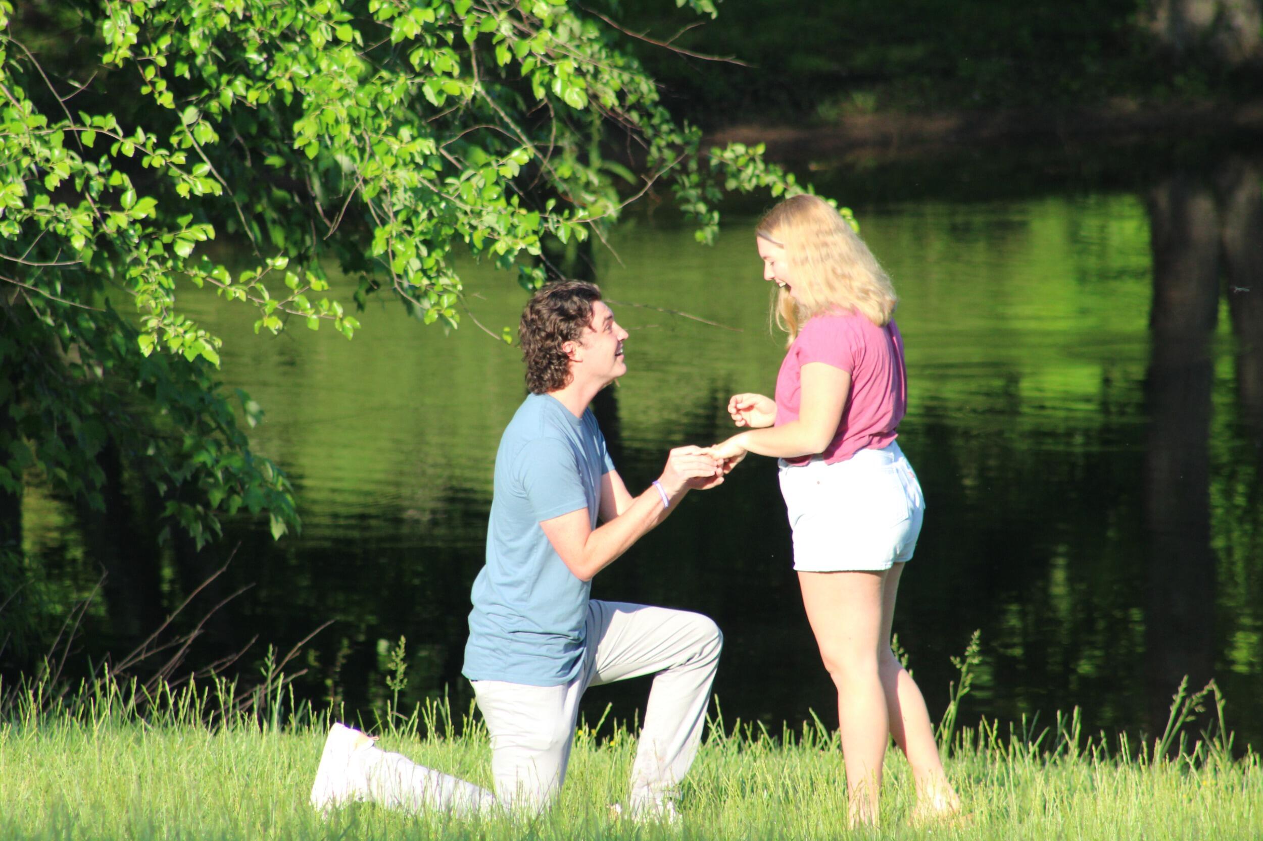 After over 2.5 years of dating, Simon proposed to Morgan at Ayr Mount in Hillsborough, NC. BEST DAY EVERRRRR