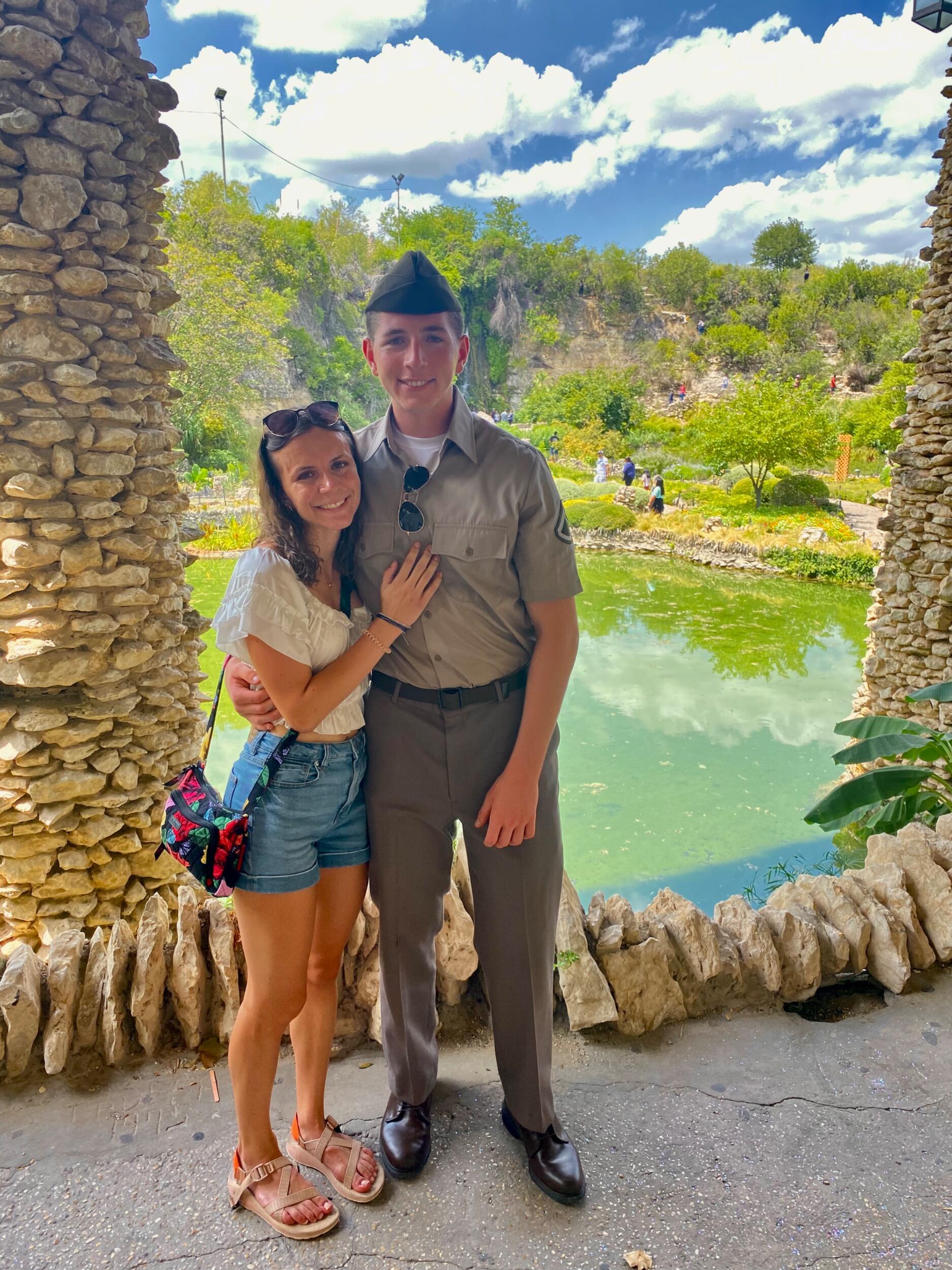 Visiting Scott in San Antonio during AIT 