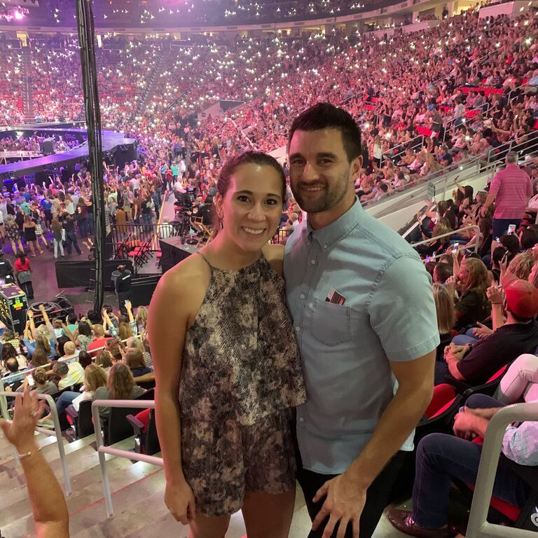 Our first picture together, taken at a Carrie Underwood concert! We hadn't officially started dating, but Daniel got free tickets and thought this would be a good way to impress Becca. ;)
