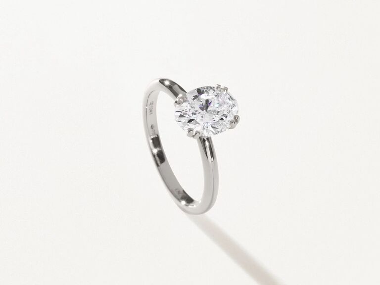 classic lab-grown engagement ring 