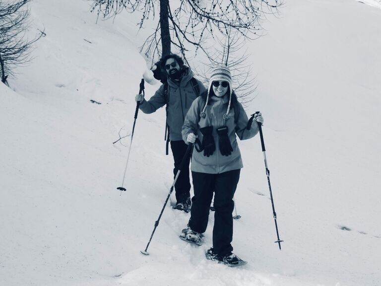 Snowshoeing in Val D'Aosta