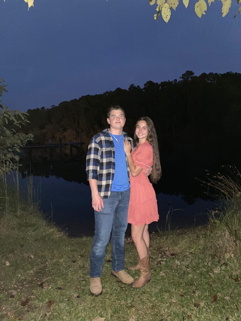 Our first photo together! Taken shortly after Clark asked Gabby to be his girlfriend ☺️