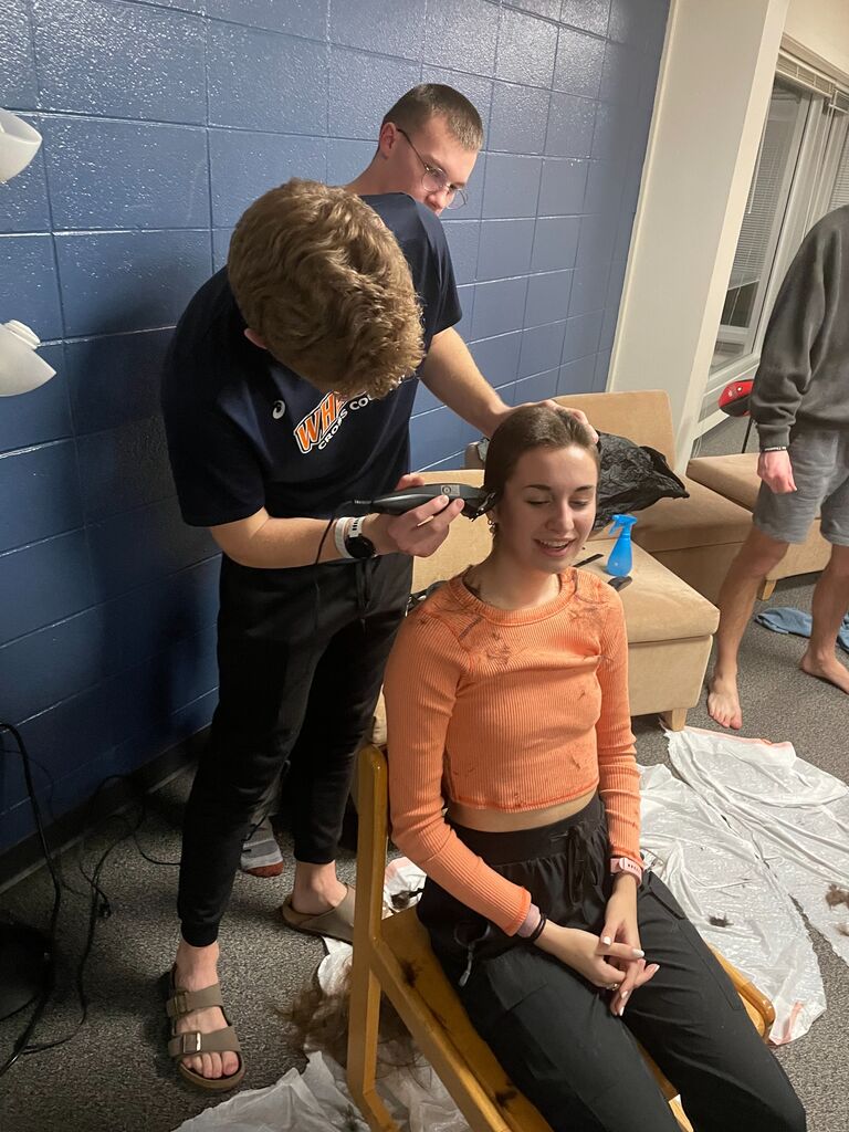 Jacob shaved Natalie's head just one month after their first date.