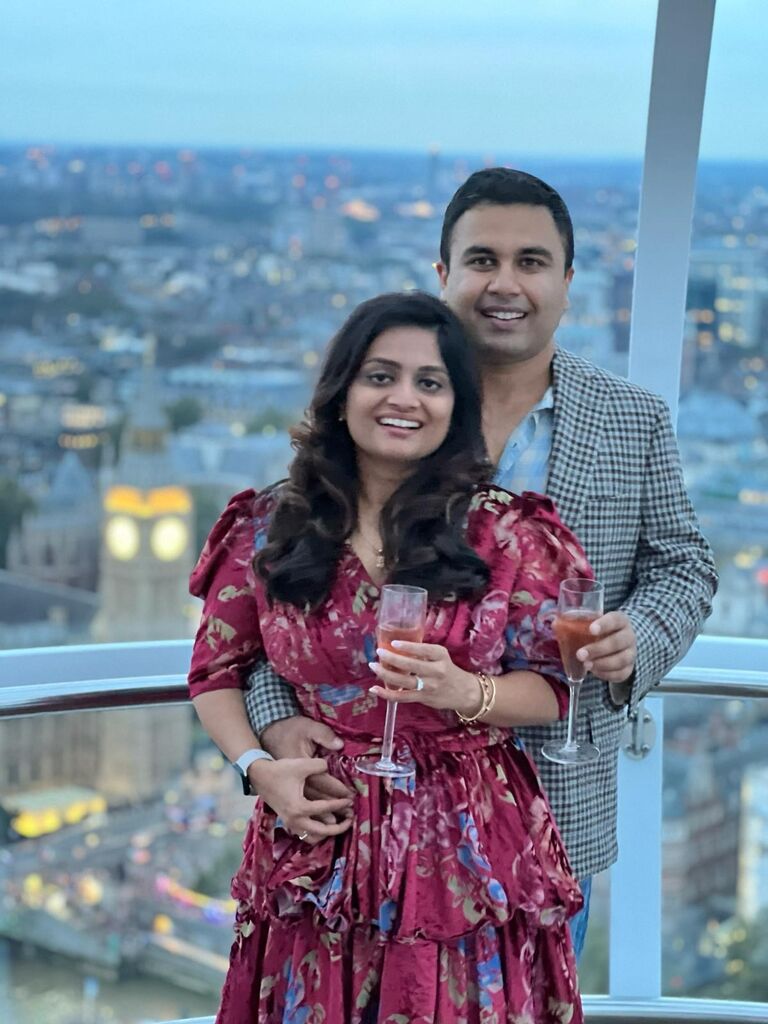 Proposal at London Eye (a private pod where it was only both of us) at the Sunset <3 
The ring has " Will Love You" engraved !