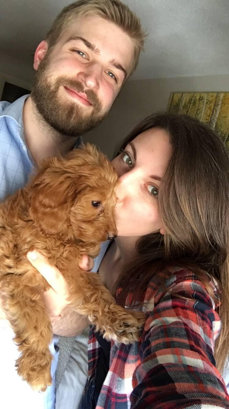 Sam and John became puppy parents to Bailey Boo!