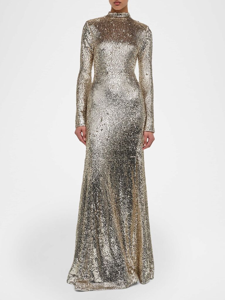 Xscape sequin mother-of-the-bride gown
