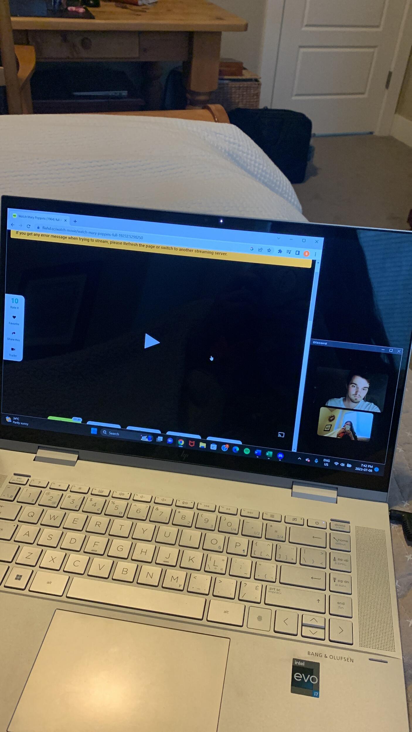 Soon, Sam had to head back to Canada to tackle Teacher’s College, beginning the long-distance chapter of our story. It was a challenging transition, but we made it work - like in this photo, where we’re figuring out how to watch our favorite shows together from afar.