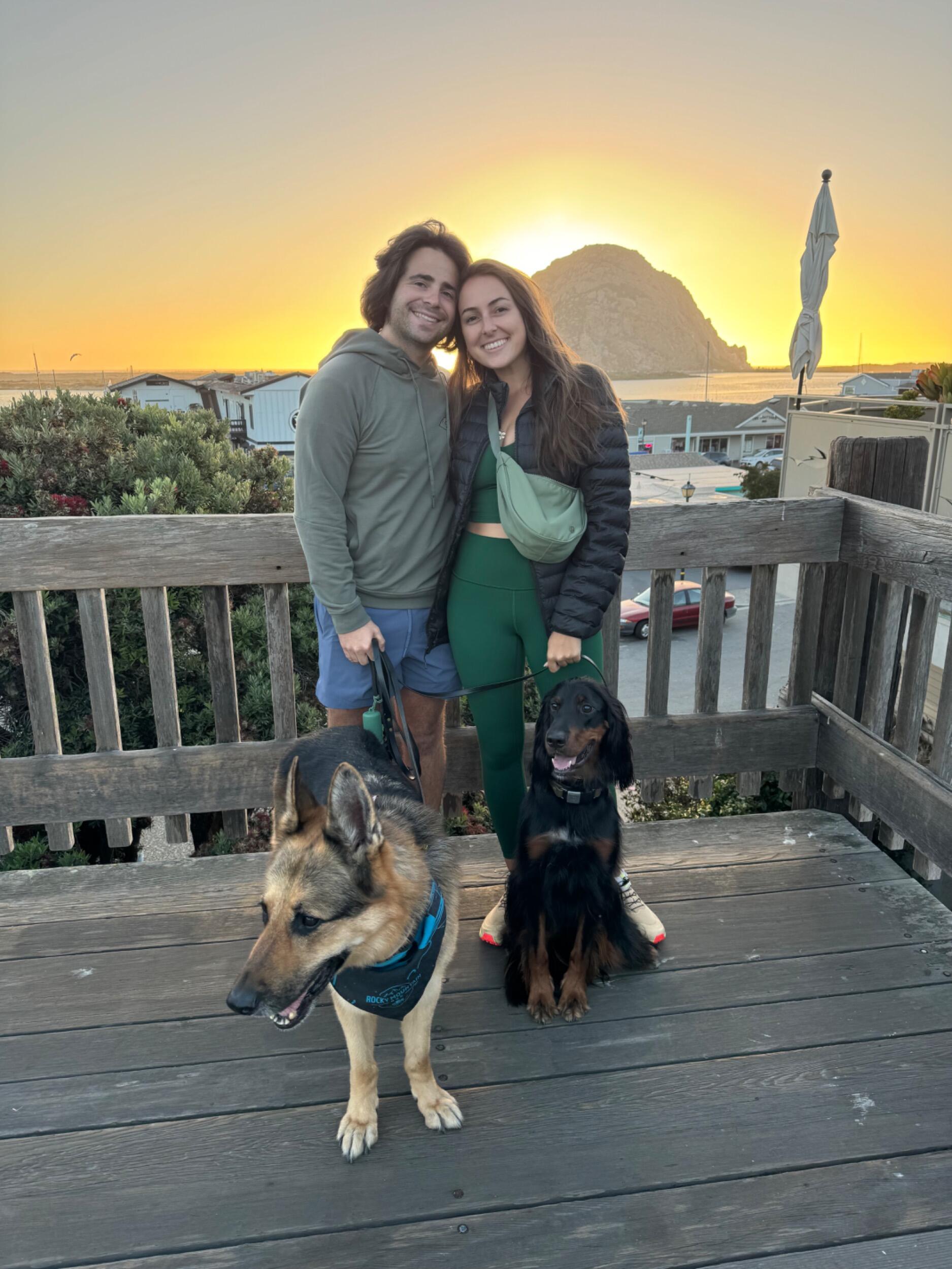 Morro Rock with the pups!