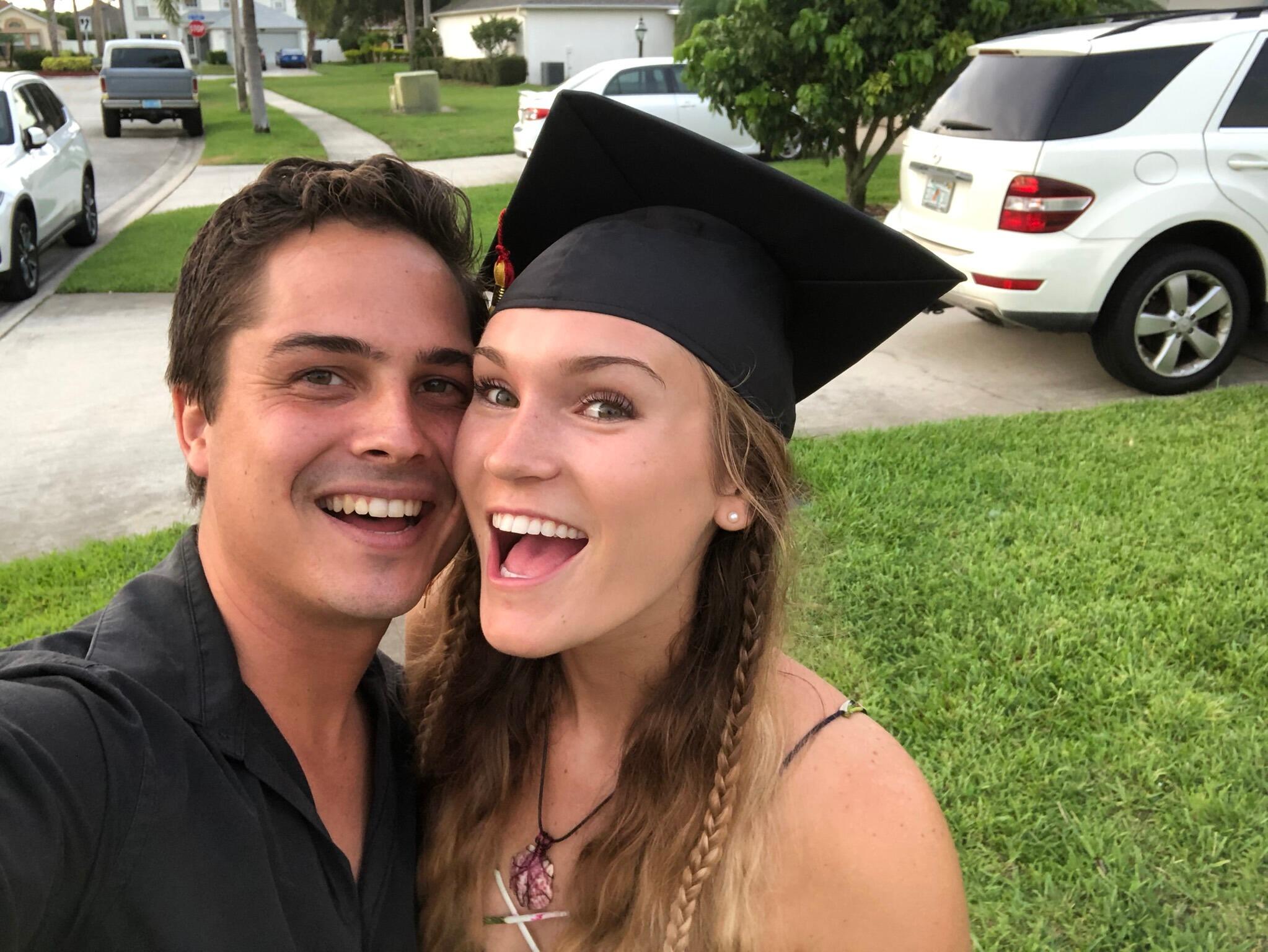 Hannah completed her Bachelor's Degree in Theology from East Coast Christian University. First time in history that graduation had to be all on zoom due to the lockdown.  Good thing Scott could be there!