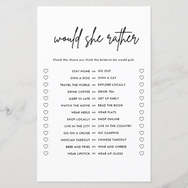 How well do you know the bride? Zazzle game for your bridal shower