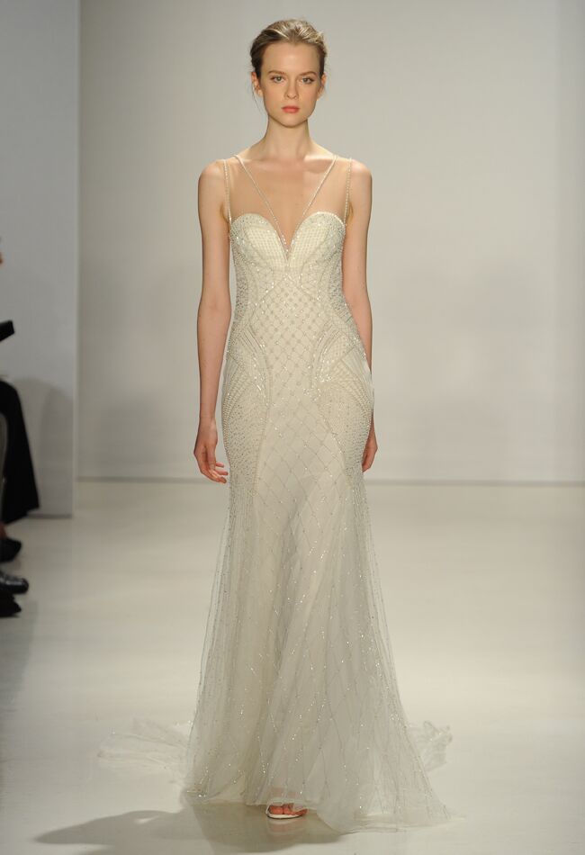 Kenneth Pool 2015 Wedding Dresses Demonstrate Romantic Beaded ...