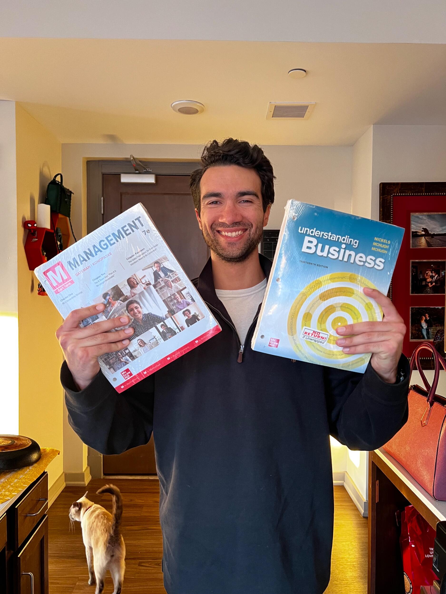 Jonathon started his first semester of college…
