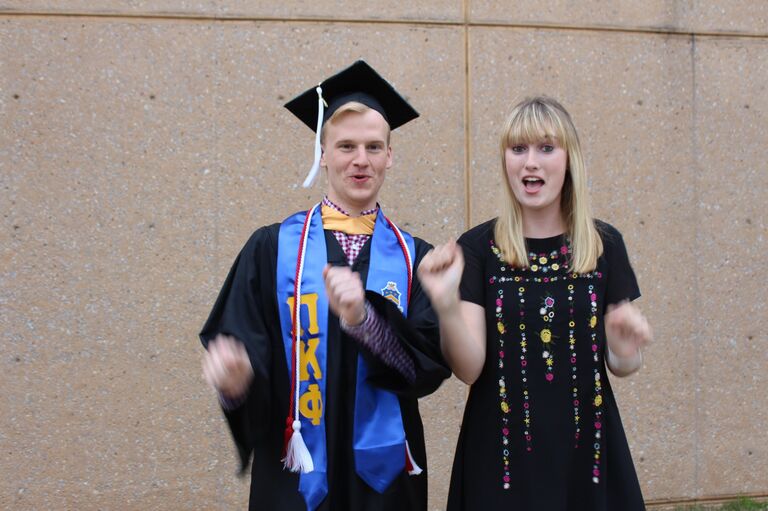 Connor's graduation from OU #woah