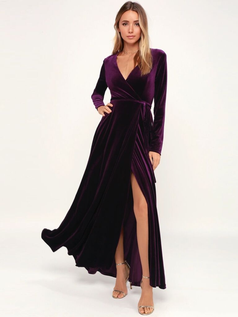 velvet bridesmaid dresses winter wedding