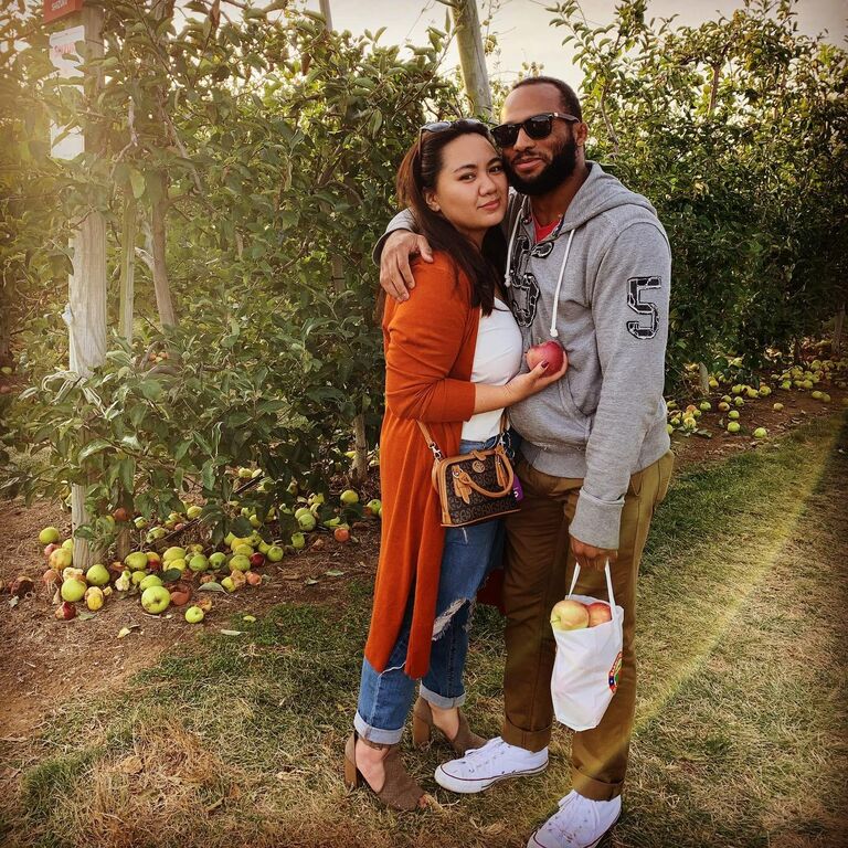 First Picture Together - Harbes Orchard in Long Island, NY
