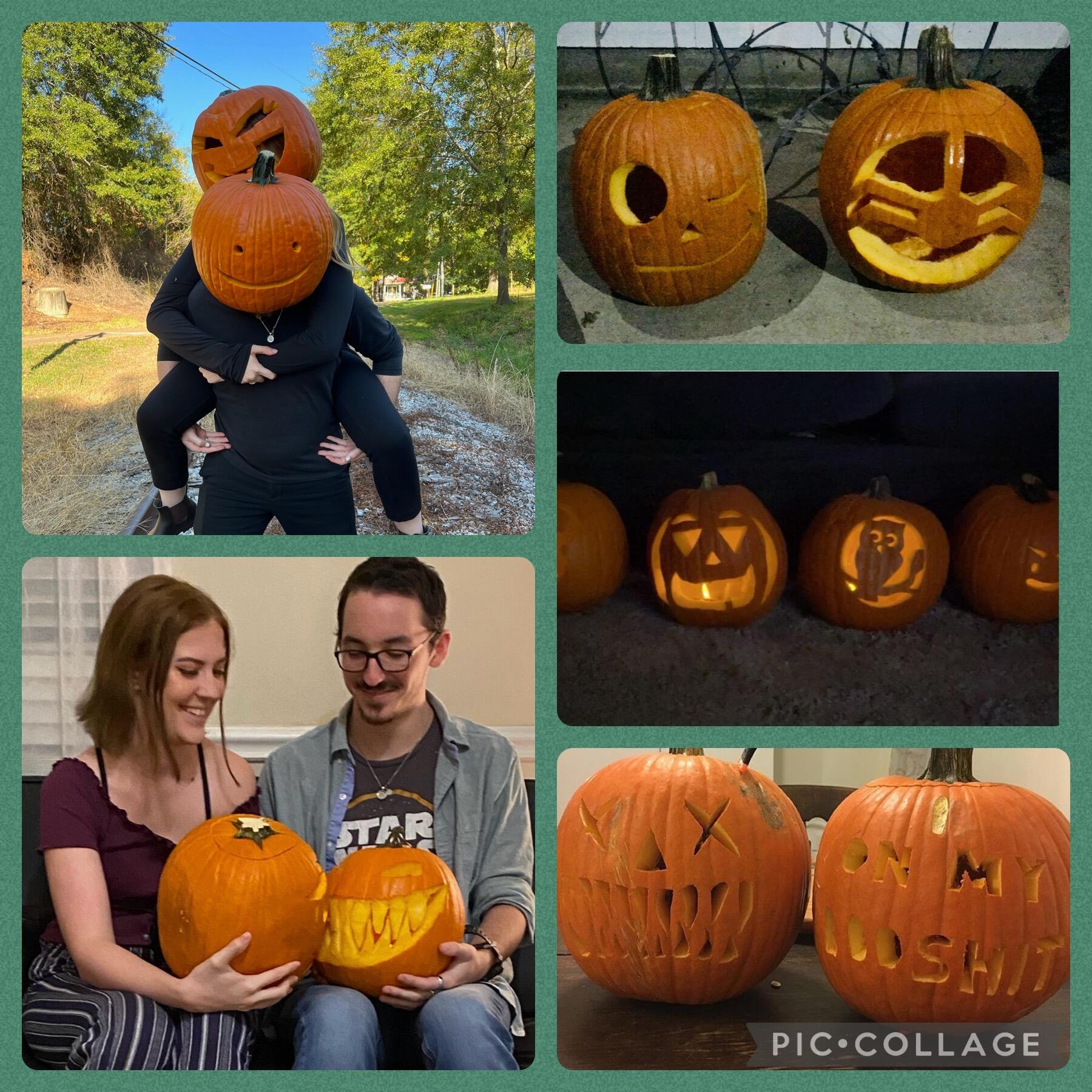 5 years of carving pumpkins with friends!