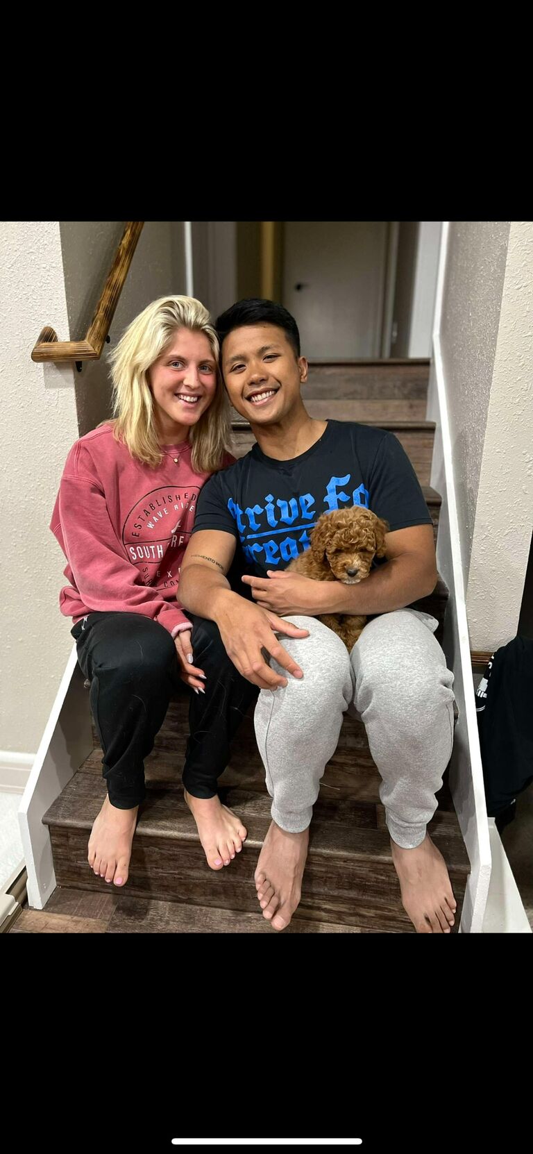 Our family grew by one more fur baby when Charlie was welcomed into the family :')