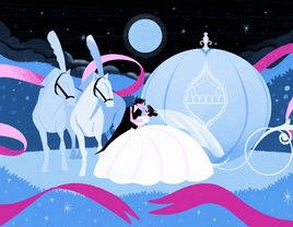 Illustration of Disney wedding