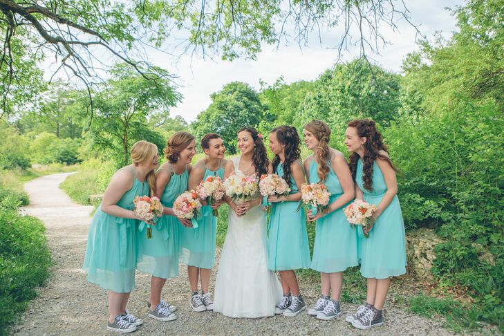 bridesmaid dresses with converse shoes