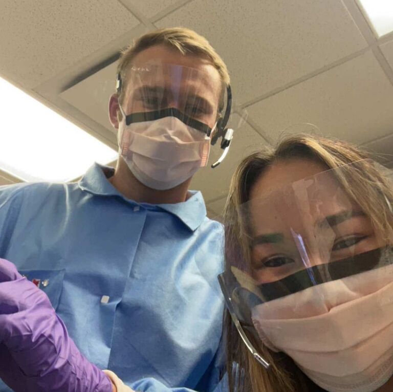 It all started at Parkview's pathology lab. We were both the new hires for the summer. We started the same week and trained together. The best part of the job was seeing and getting to know each other everday.