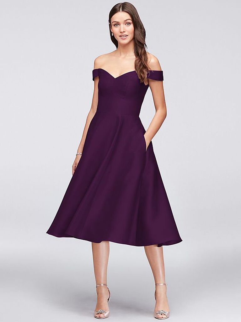 purple maids dresses