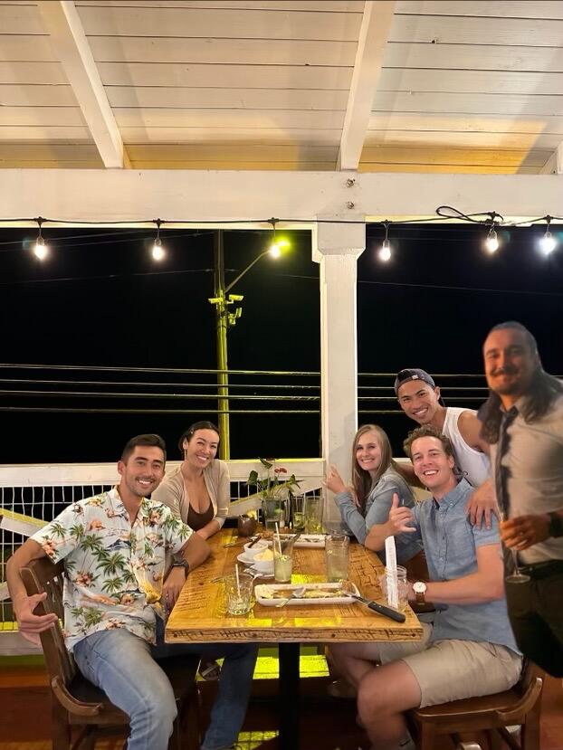 Kin would come straight off a plane or right from work to come hang out “with the Kona crew” when he was too shy to ask Aiko out himself yet.