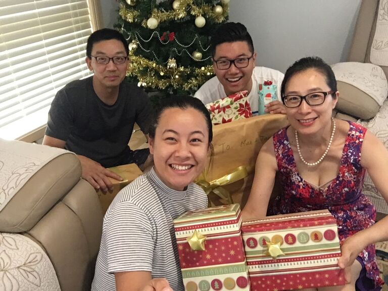 First Christmas with mum & uncle Min