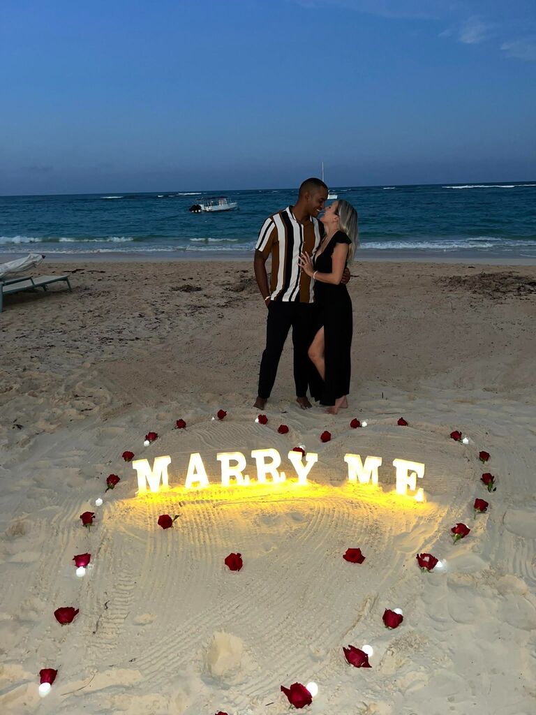 Finally, Juan proposed on our vacation in the Dominican Republic.  It the most romantic and beautiful proposal. We cannot wait to keep doing life together and  celebrate our love on our wedding day 4/26/2024