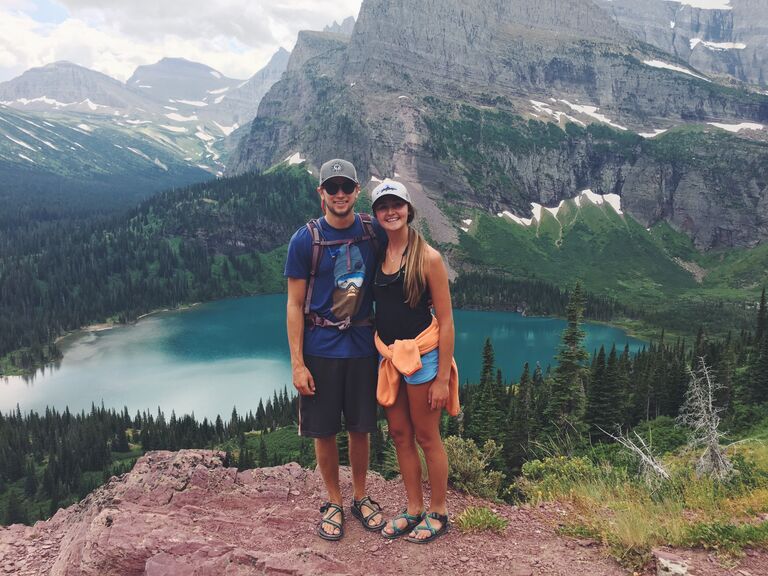 Our first time hiking in GNP - on our way to Grinnell Glacier. 