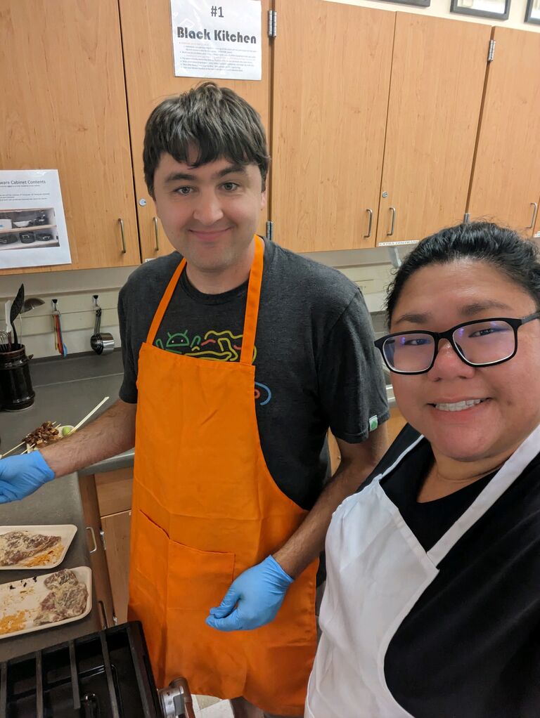 Taking cooking classes at the local adult school.