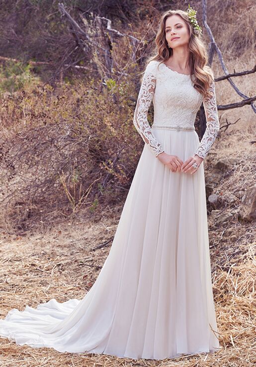 maggie sottero long sleeve