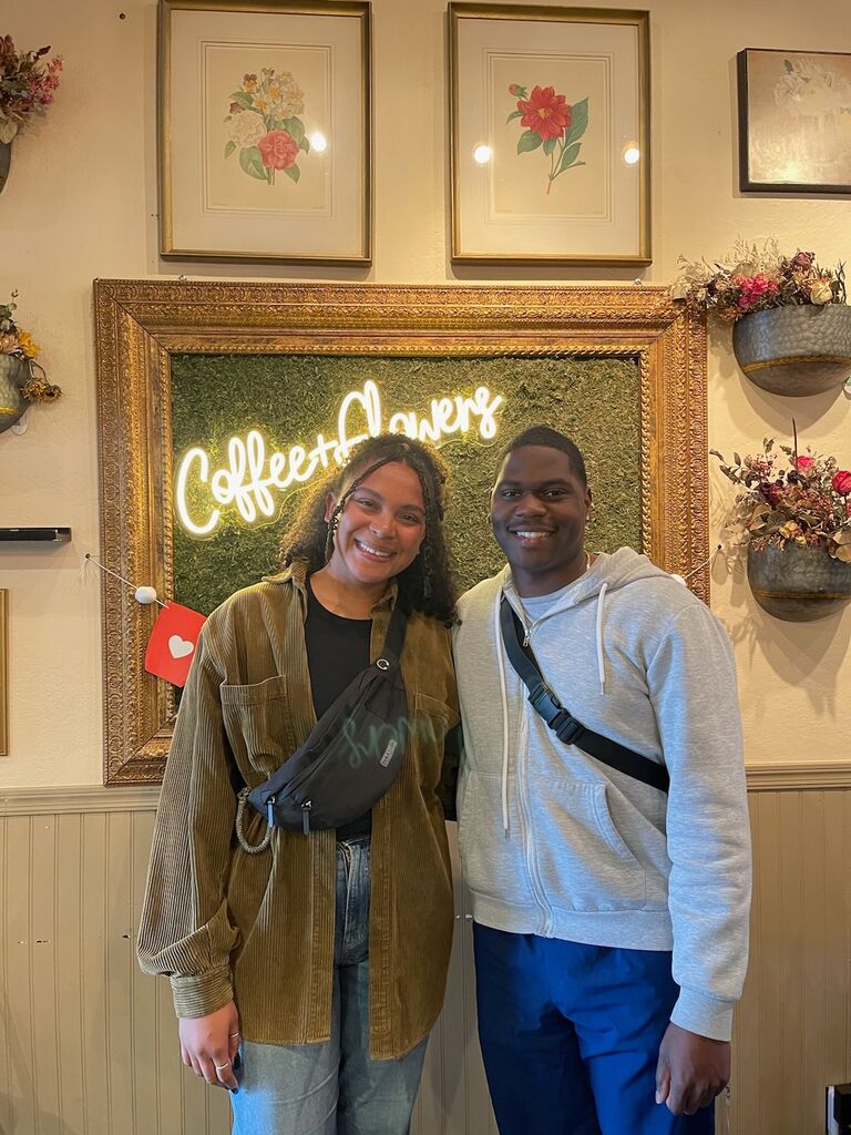Our first date as a couple at Jasmine Jo Coffee.